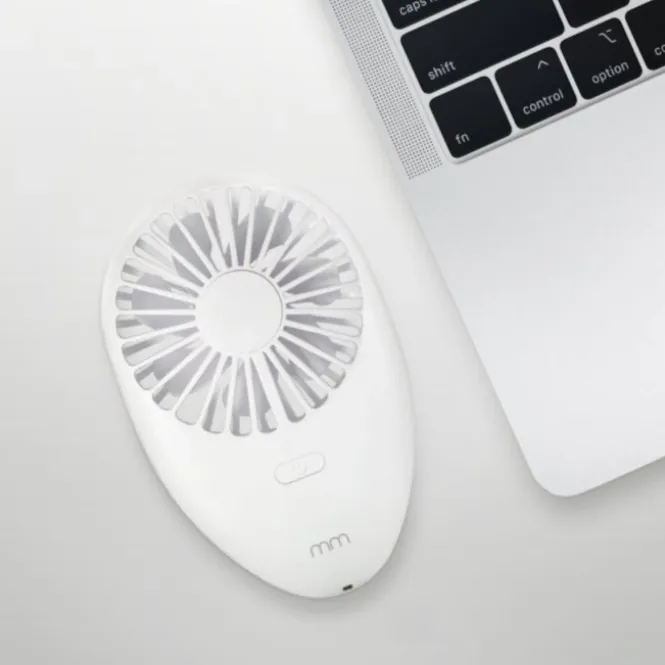 Portable Hand Fan - Wit - 13 cm - Oplaadbare handventilator