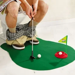 Potty Putter - Mini Golfset Toilet - 57 cm - incl 3 Golfballen