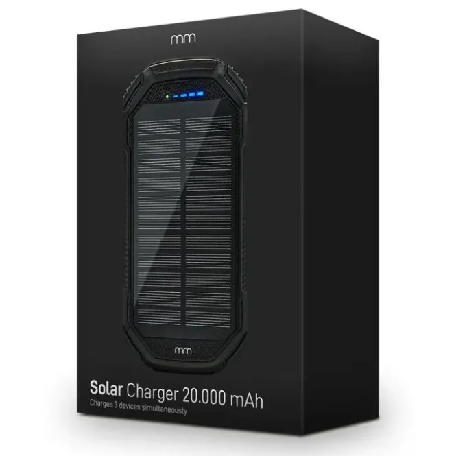 Powerbank Solar 20.000 MAH - Zonne Energie - Draadloos opladen