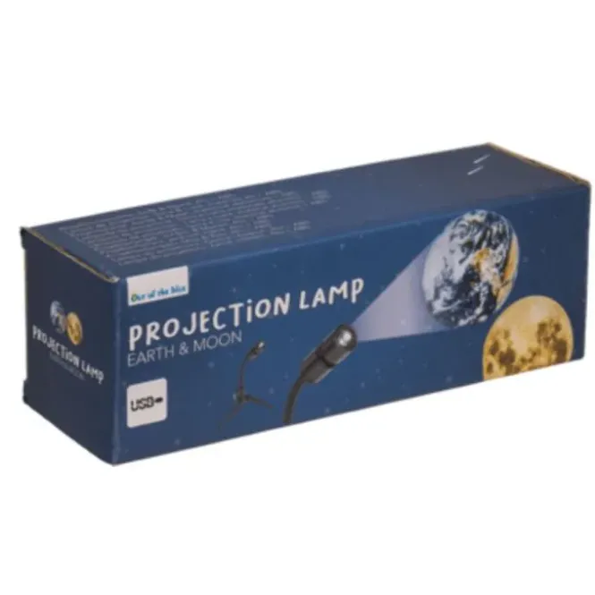 Projectielamp Aarde & Maan - 360° Verstelbaar - USB