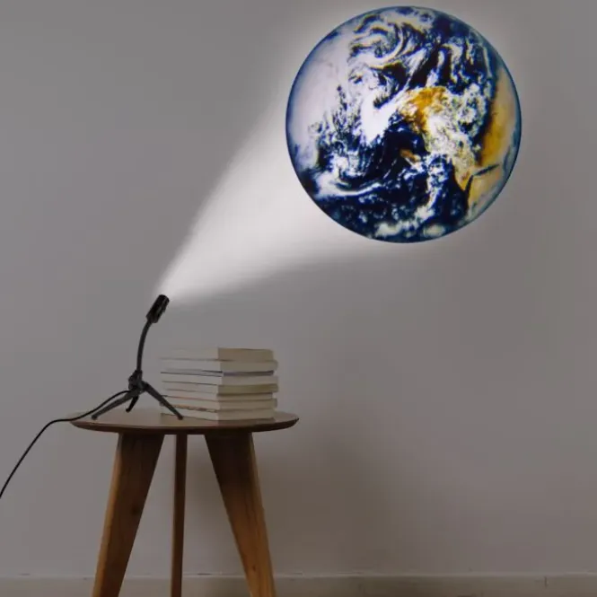 Projectielamp Aarde & Maan - 360° Verstelbaar - USB