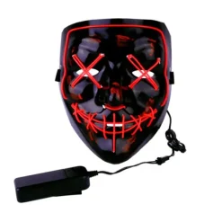 Purge LED Masker - 3 Lichtstanden - Halloween Masker