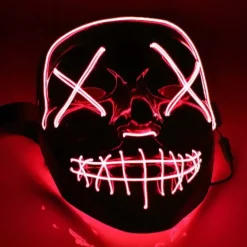 Purge LED Masker - 3 Lichtstanden - Halloween Masker