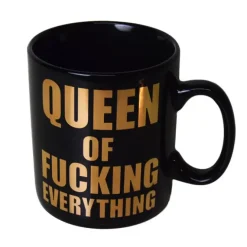 Queen of Fucking Everything Mok - 850 ml - Zwart Keramiek