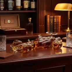 Racing Car Decanter Set - 400ml - Whisky Karaf - 30x19x6 cm
