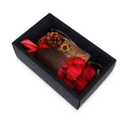 Red Rose Black Box - 7 rozen - 21 cm - Oplosbare Rozen