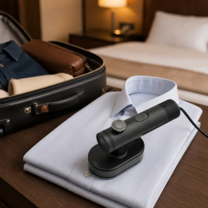 Reisstrijkijzer - Met Stoomfunctie - 20 Sec Warm - Travel iron 20 cm