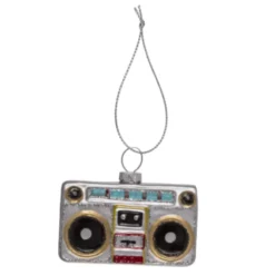 Retro glazen kerstballen - Cassette, Camera & Recorder