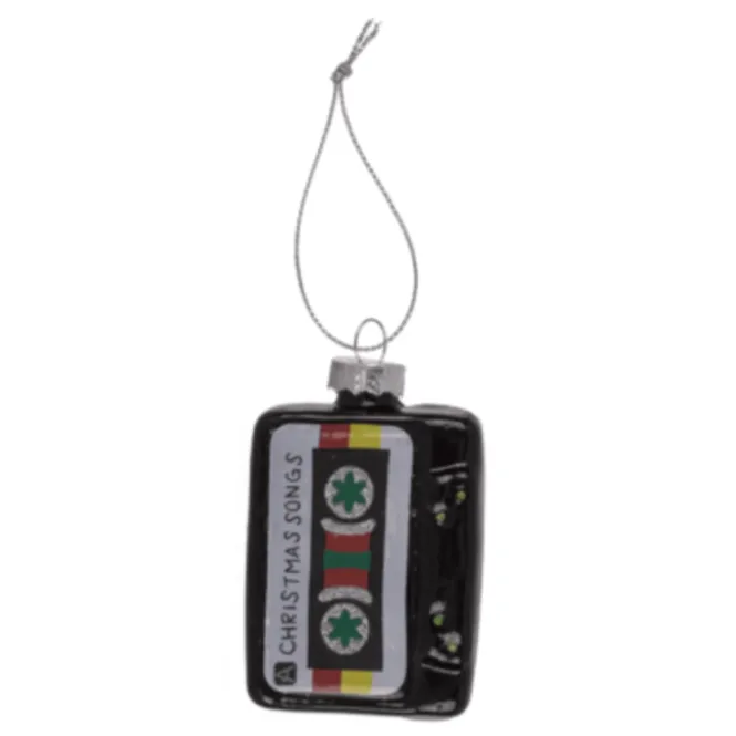 Retro glazen kerstballen - Cassette, Camera & Recorder