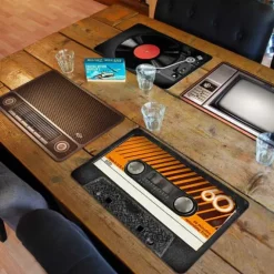 Retro Placemat - Vintage - Set van 4 - 45x28cm