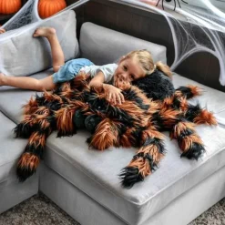 Reuze Tarantula Knuffel 85 cm - Grote Zwarte Pluche Spin