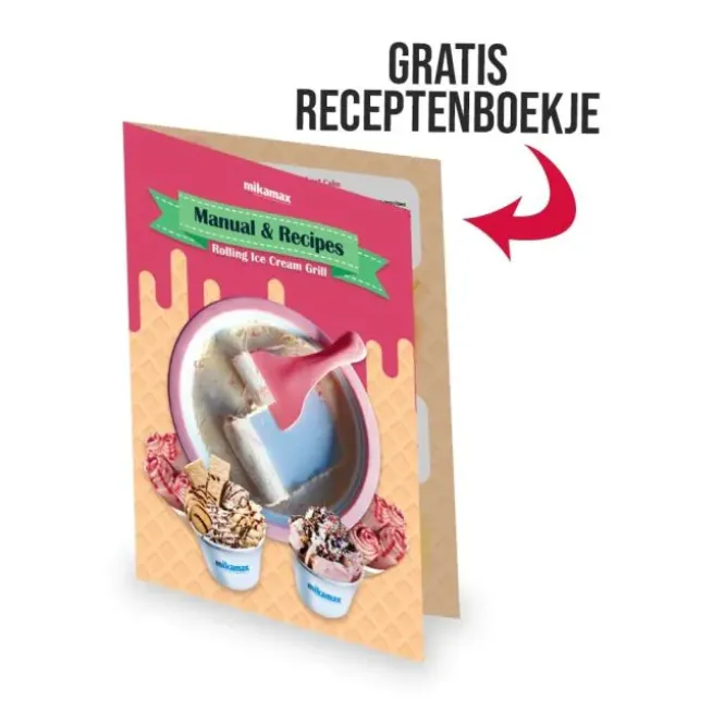 Rolling Ice Cream Pan 30 cm - Incl. Receptboek & Start Materialen