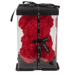 Rozen teddybeer 25 cm - Luxe Cadeauverpakking