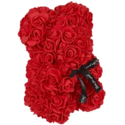 Rozen teddybeer 25 cm - Luxe Cadeauverpakking