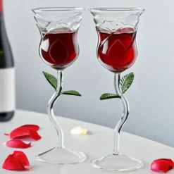 Rozen Wijnglazen - Rose Wine Glass Set