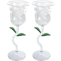 Rozen Wijnglazen - Rose Wine Glass Set