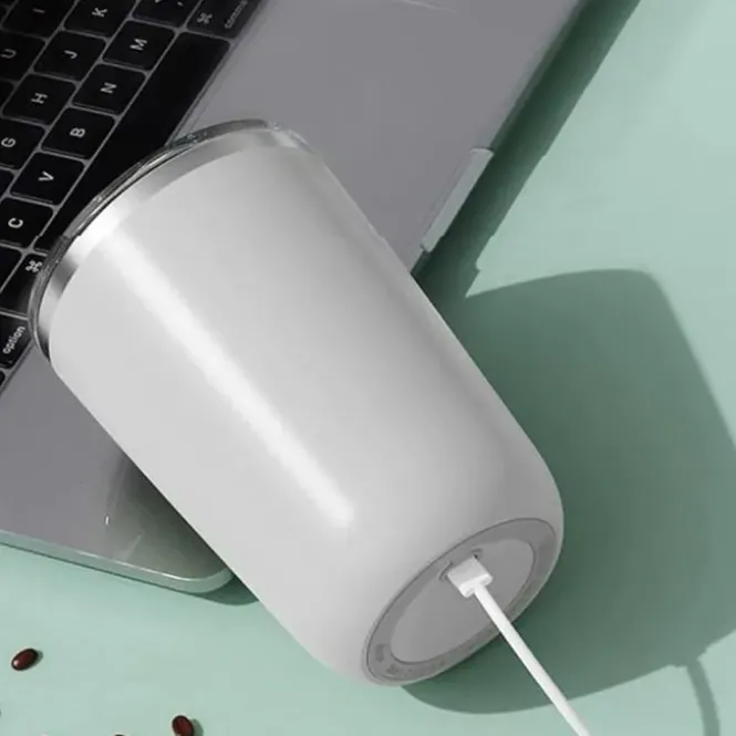 Self Stirring Mug Deluxe - Wit - - 350ml - USB-C