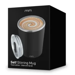 Self Stirring Mug Deluxe - Zwart - 350ml - USB-C