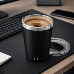 Self Stirring Mug Deluxe - Zwart - 350ml - USB-C