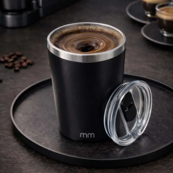 Self Stirring Mug Deluxe - Zwart en Wit