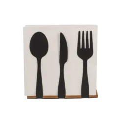 Servetten houder 'bestek'