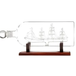 Ship in a Bottle Decanter - 750ml - Whisky Karaf - Handmade