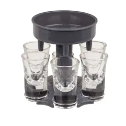 Shot Dispenser - 6 Shotglaasjes - Compact Design