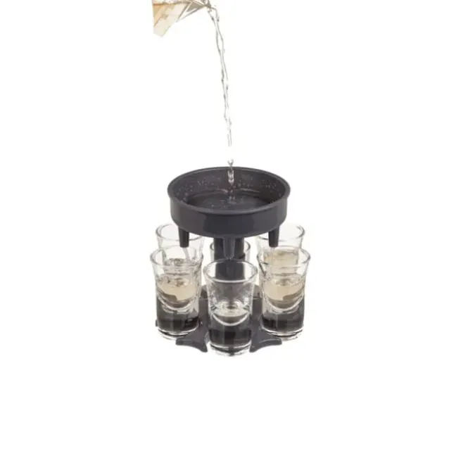 Shot Dispenser - 6 Shotglaasjes - Compact Design