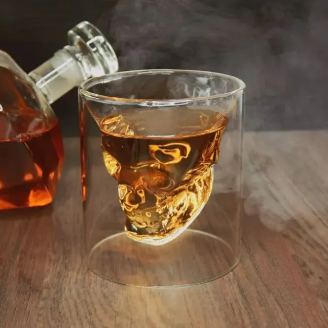 Skull Shot Glass - 60 ml - Gothic Design - Glas