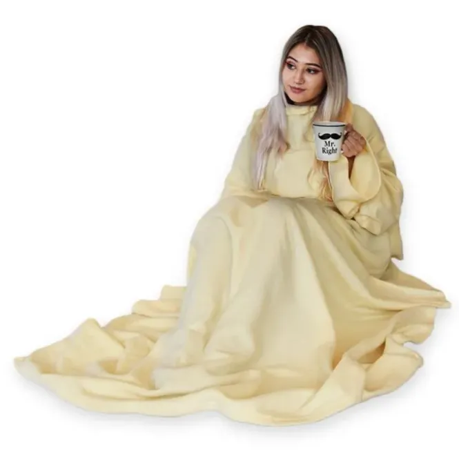 Snugs - Deken met Mouwen - 140 x 185 cm - Blauw of Beige
