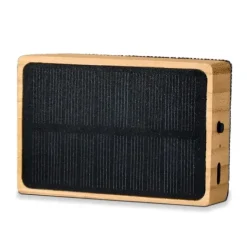 Solar Bamboo Mini Speaker - Compact, Duurzaam, Bluetooth, 3W