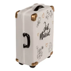 Spaarpot koffer 'Just Married'