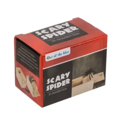 Spin Schrikdoos - Nep Spin - 6 cm Houten Prank Doos - Fopartikel