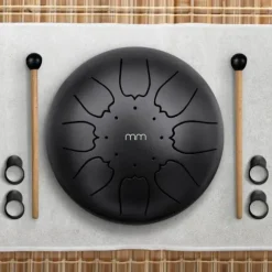 Steel Tongue Drum - Drumsticks - Muziekboek - Draagtas incl