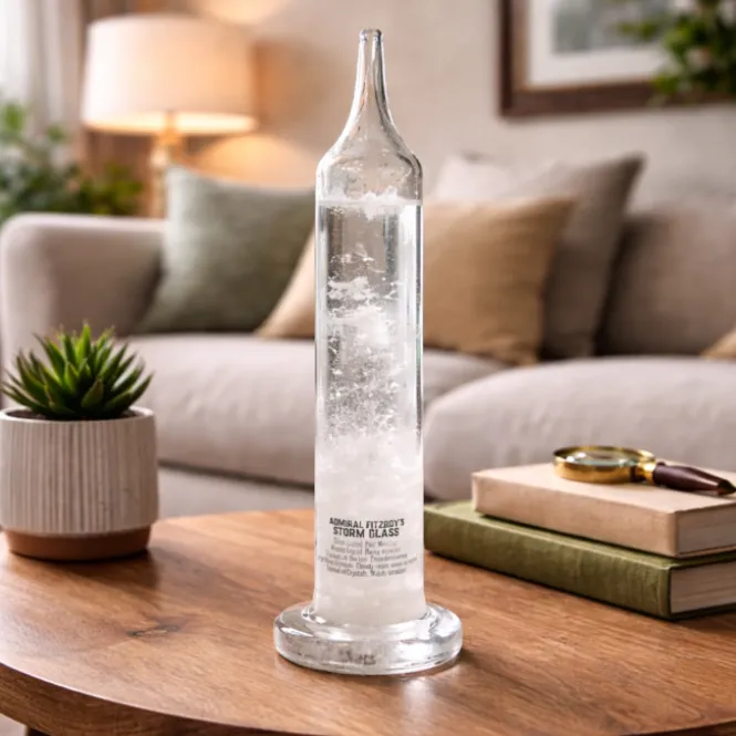 Stormglas 28 cm - Admiral Fitzroy - Luxe Weersvoorspeller in Giftbox