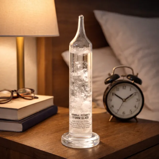 Stormglas 28 cm - Admiral Fitzroy - Luxe Weersvoorspeller in Giftbox