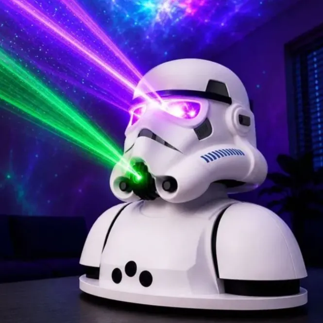 Stormtrooper Projector - Aurora Licht & Laser Sterren - 22,5 cm
