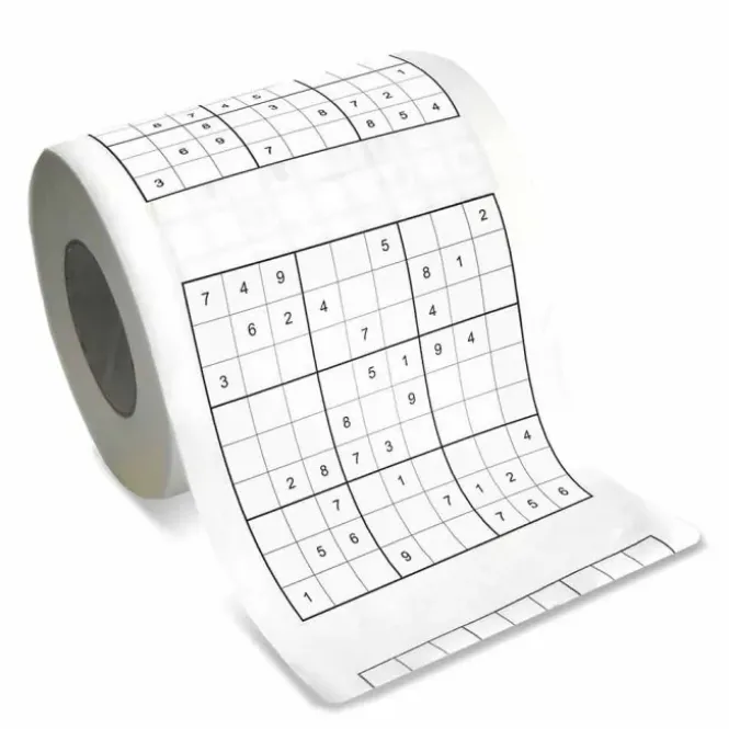 Sudoku Toiletpapier - 9 x 9 Sudoku - 2 laags toiletpapier