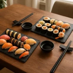 Sushi set voor 2 personen - Incl. 2 Borden, 2 Chopsticks & 2 Kommen