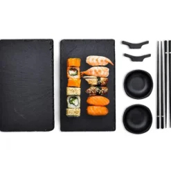 Sushi set voor 2 personen - Incl. 2 Borden, 2 Chopsticks & 2 Kommen