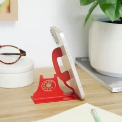 Telefoon Houder - Retro Telefoon Design Rood