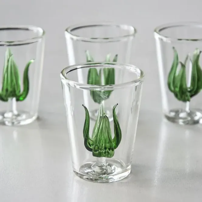Tequila Decanter Set - 4 Shotglazen - 840 ml - Karaf