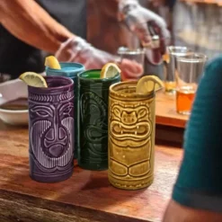 Tiki Mug Set - Tiki Glazen - Set van 4 - 420 ml