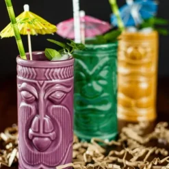 Tiki Mug Set - Tiki Glazen - Set van 4 - 420 ml
