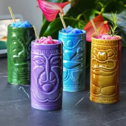 Tiki Mug Set - Tiki Glazen - Set van 4 - 420 ml
