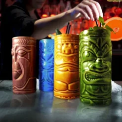 Tiki Mug Set - Tiki Glazen - Set van 4 - 420 ml