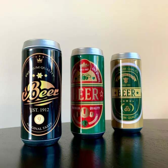 Tinnen Spaarpot - Bierblik spaarpot - Spaarpot voor op de bar - Bier accessoires