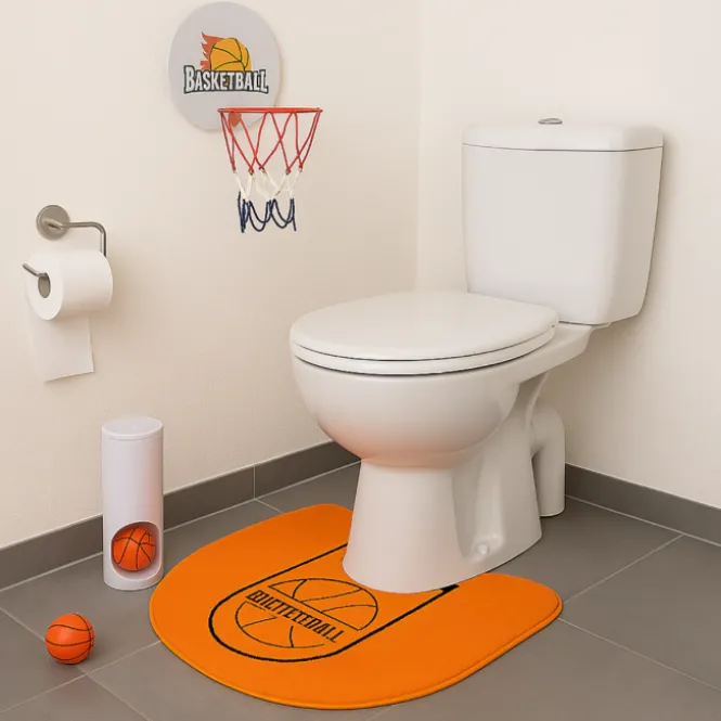 Toilet Basketbal Set - Grappig Basketbalspel voor op het Toilet (7-delig)