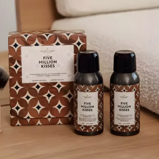 Travelset "Five Million Kisses" - Scheerschuim & Doucheschuim