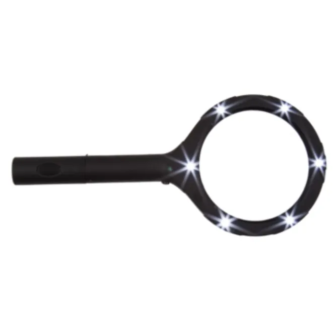 Vergrootglas met Licht - 6 LED-lampjes - 24 cm - Draagbaar